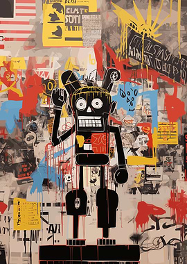 Liberty Man Basquiat Style