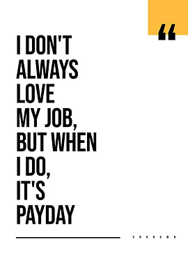 Funny Job Quote Poster
