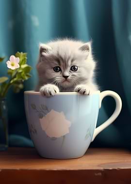 British Shorthair Cup Cat