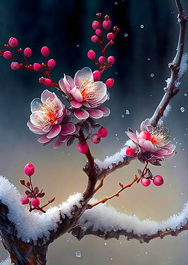 Snow Plum Blossom Flower
