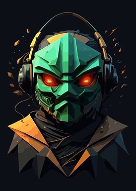 Mask Samurai Gamer