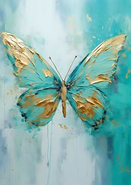 Butterfly Golden Wings