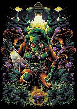 Mushroom Geeks Alien