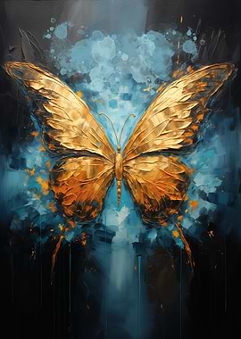 Butterfly Golden Wings