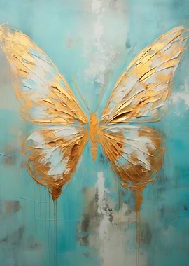 Butterfly Golden Wings