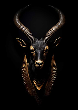 Gold Dark Animal