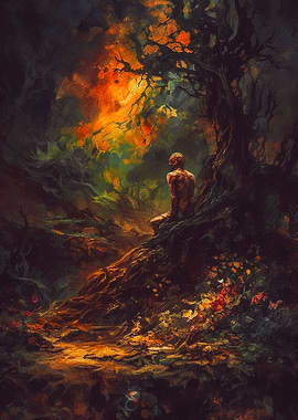 God is alone in Eden