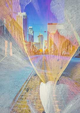 Fall in City Abstract