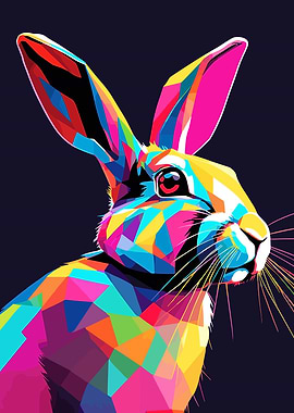 Rabbit Pop Art 2