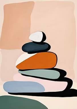 Stones in Earth Tones