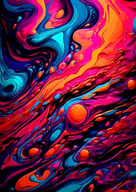 Abstract Liquid Swirls