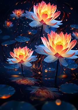 Cosmic Black Lotus Bloom