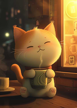 Cute Cartoon Cat