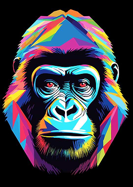Gorilla Pop Art