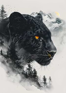 Panther Double Exposure