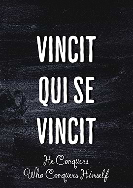 Vincit Qui Se Vincit Quote