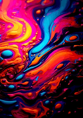 Abstract Liquid Swirls