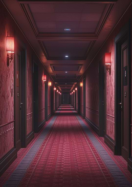 Liminal Hotel Hallway