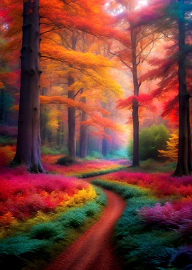 Beautiful Soft Forest Mist