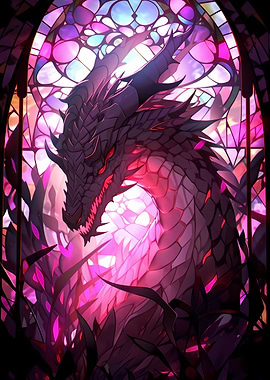 mythical dragon poster