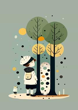 Speckle and the trees