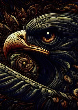 Black and Gold Eagle