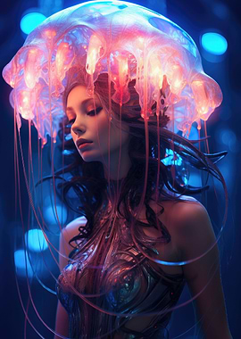 Jellyfish Cyberpunk Girl 2