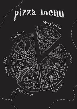 pizza restaurant chalk