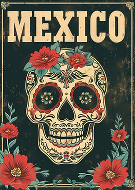 Dia de los Muertos Skull
