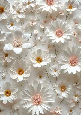 Daisy Flowers Poster