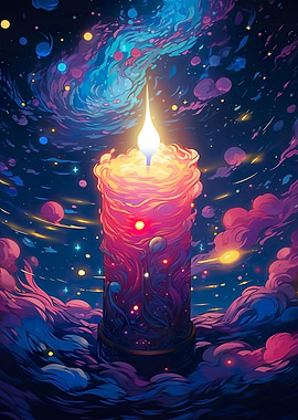 beautiful burning candle