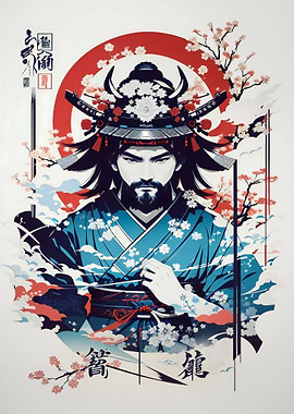Japanese Samurai Sakura