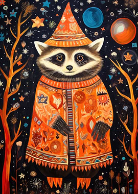 Tribal Animal 7 Raccoon