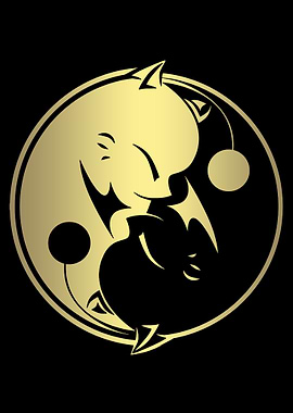Moogle Gold Yin Yang