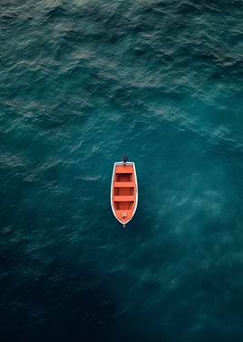 Serene Ocean Solitude