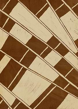 Brown Ethnic Abstract