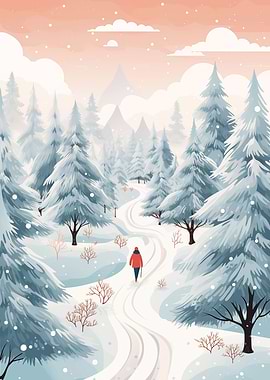 Pine Forest Winter Walk