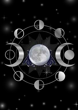 Full moon triple goddess