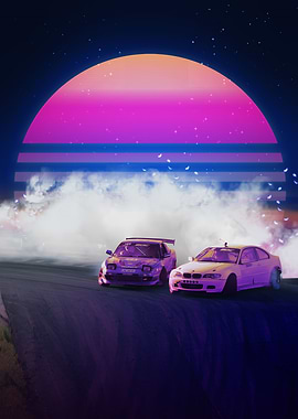 Synthwave Drift Battle