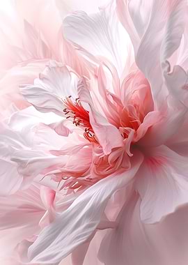 Vintage Pink Flower Poster