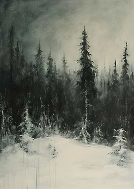 Snowy Mountain Forest