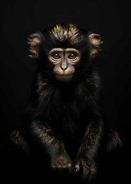 Gold Dark Animal