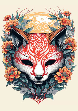 Kitsune Fox Mask