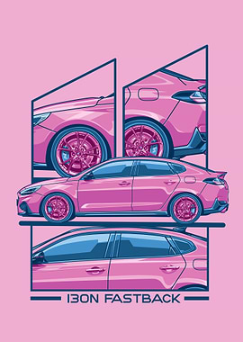 hyundai i30n pink 2