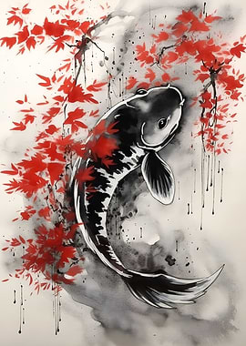 Carpe Koi Fish Japanese