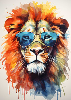 Lion with Sunglasses