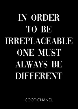 Coco Chanel Be Different