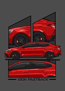 hyundai i30n red