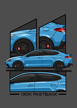 hyundai i30n light blue