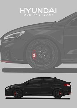 hyundai i30n fastback blck